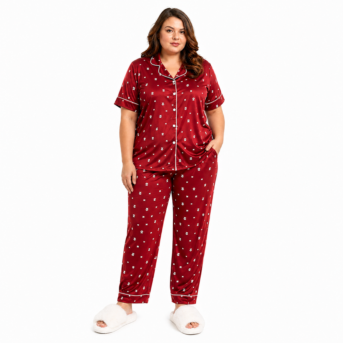 Red Women's Pajama Set