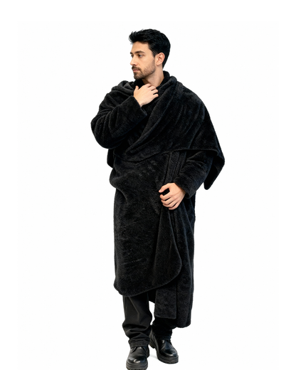 Blanket Hood Scarf Black