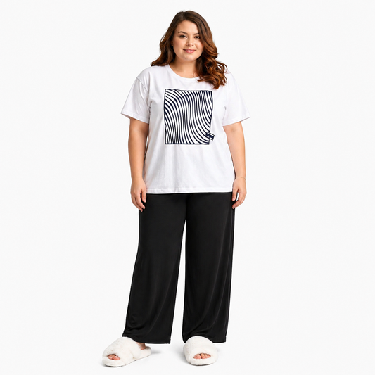 White woman Pajama