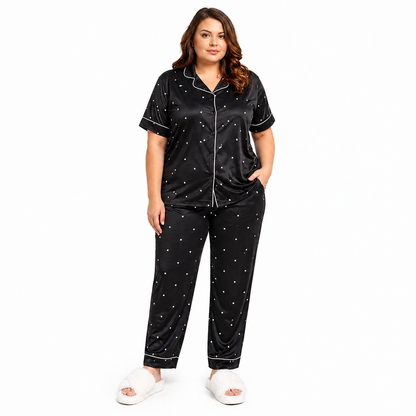 White Dots Women's Pajama Set