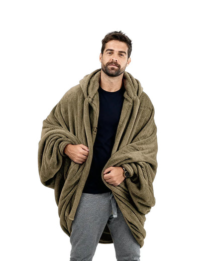 Cafe Hoodie Blanket - Fuzzy