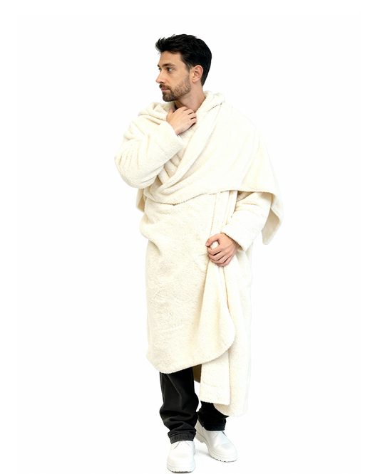 Blanket Hood Scarf Off-White